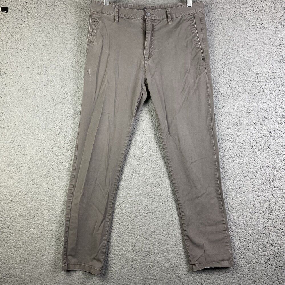 Vuori Men's Chino Pants Size 34x30 Gray * FLAW READ*